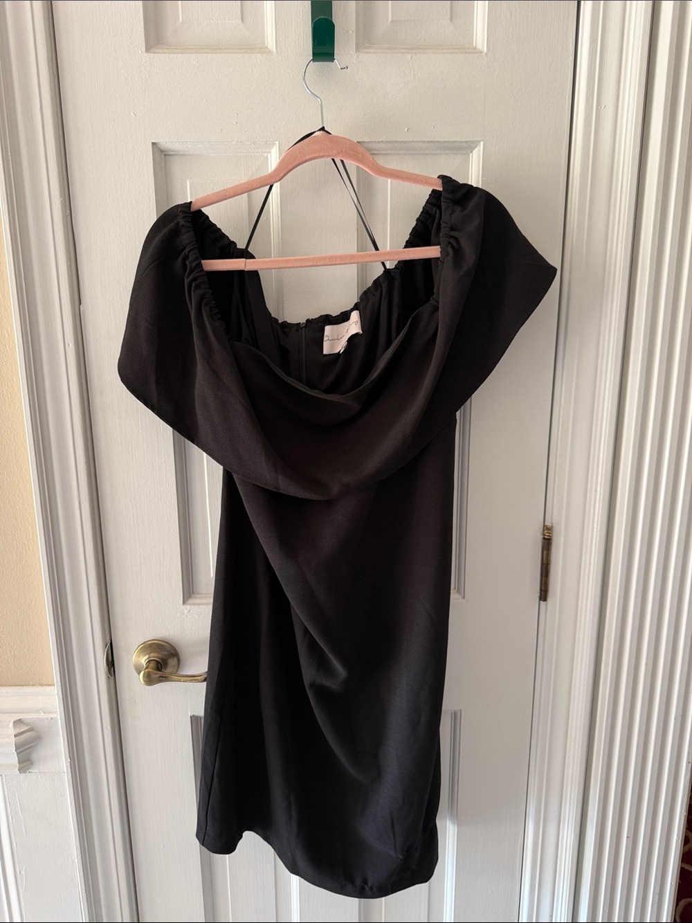 Black Off-Shoulder Cocktail Dress